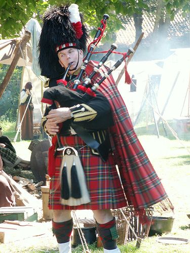 Royal Stewart Tartan worn by the Scots Guards 
