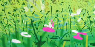 The Arrival of Spring by David Hockney. 