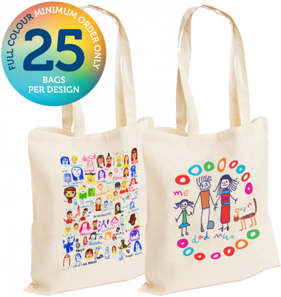 Personalised Cotton Bags for Schools Great Fundraising IdeaTextile