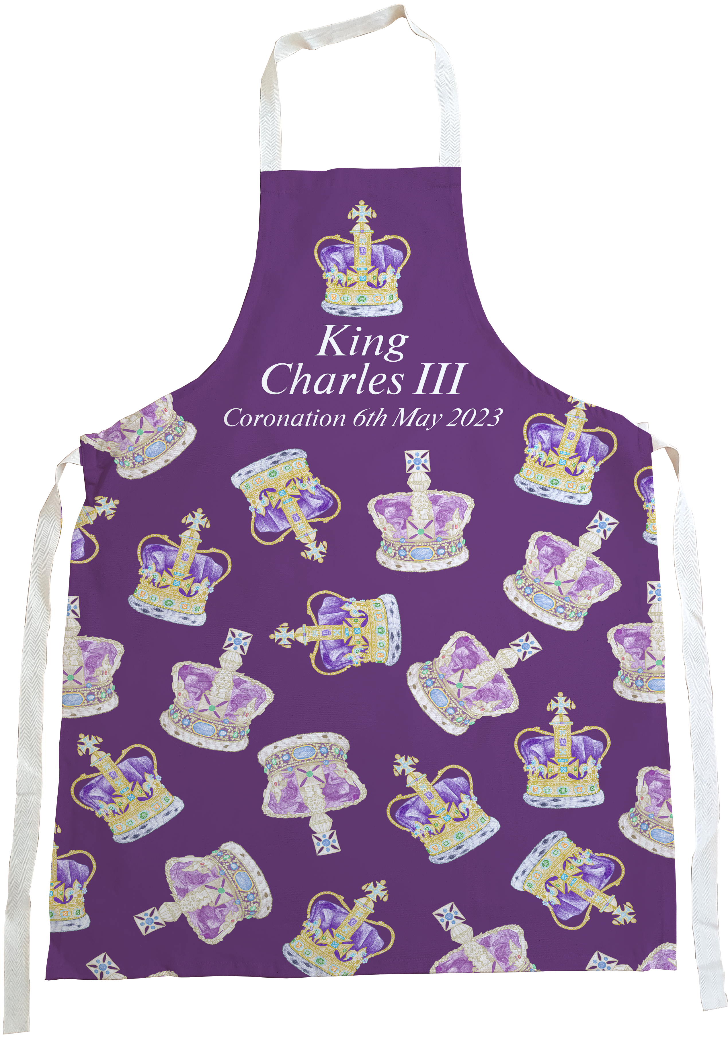 Patterned Crowns Apron