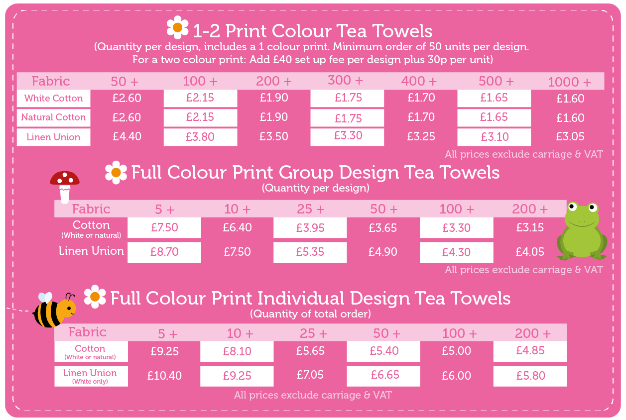 School Tea towel pink price table-01